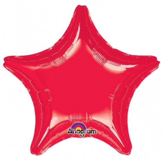 16693     32" 紅色大星星鋁膜氣球