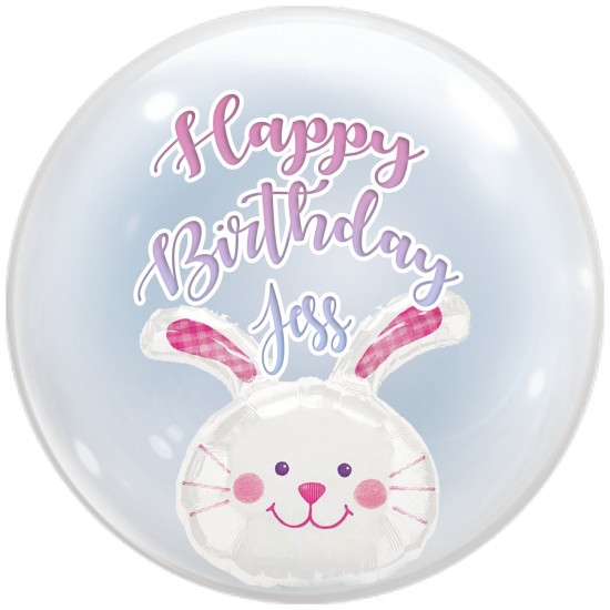 08230   24吋復活節小兔子水晶氣球