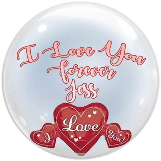 19131   24吋愛情心心水晶氣球