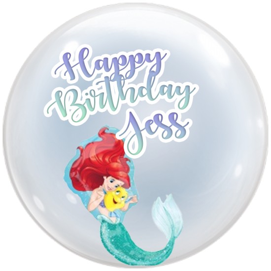 33938   24吋迪士尼公主小魚仙水晶氣球