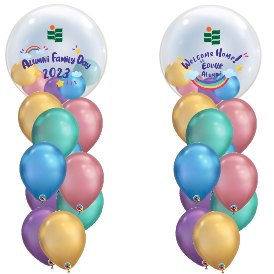 COM020 公司Logo 水晶氣球束