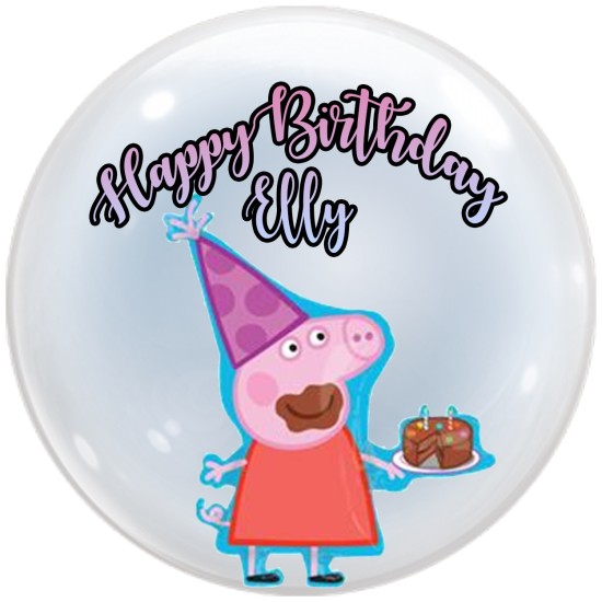 34675 24" Peppa Pig 水晶氣球