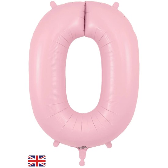 604209 34" Oaktree UK 啞光 粉紅色數字氣球0