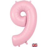 Oaktree UK 34" 啞光粉紅色數字氣球