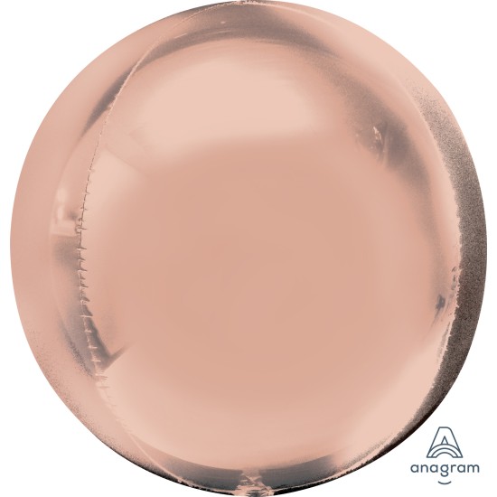 36181   16吋玫瑰金球形4D鋁膜氣球