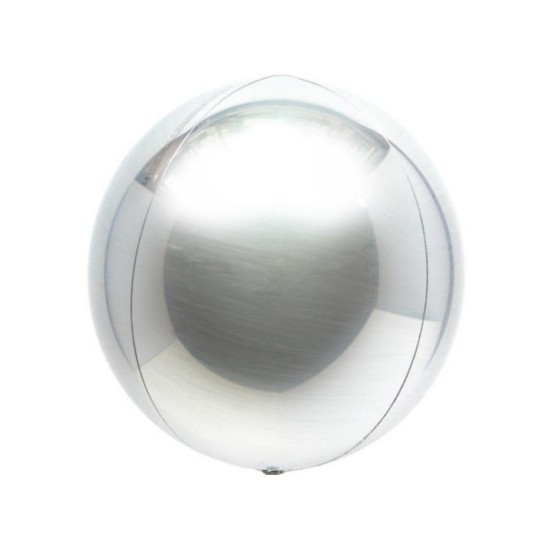 2280   10吋銀色4D球狀鋁膜氣球