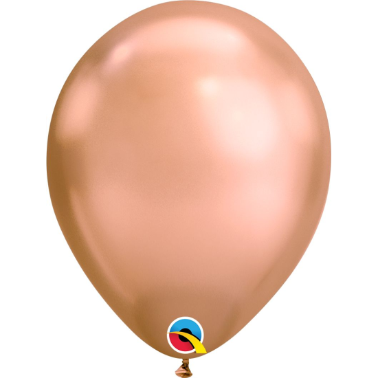 12966	11吋電鍍玫瑰金色乳膠氣球