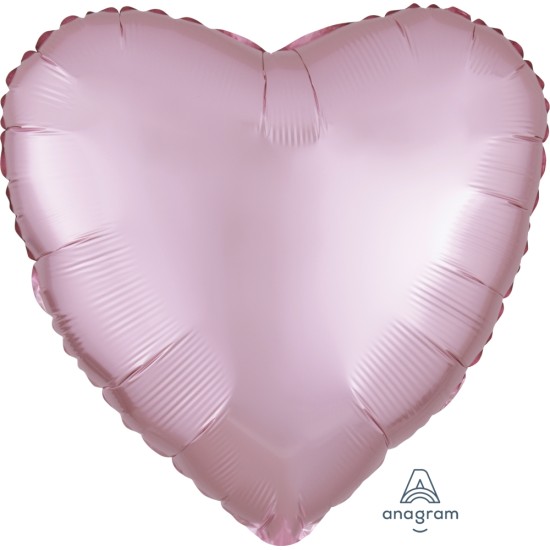 39908    18吋Satin Luxe™啞色系粉紅色心形鋁膜氣球
