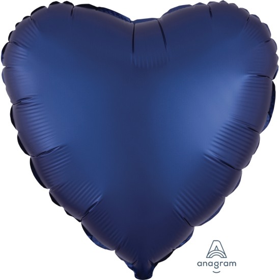 39961     18吋Satin Luxe™啞色系深藍色心形鋁膜氣球