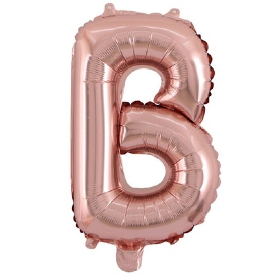 14RGLB      14吋細玫瑰金色字母鋁膜氣球B