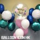 BMB005 母親節繡球花彩印全水晶氣球束