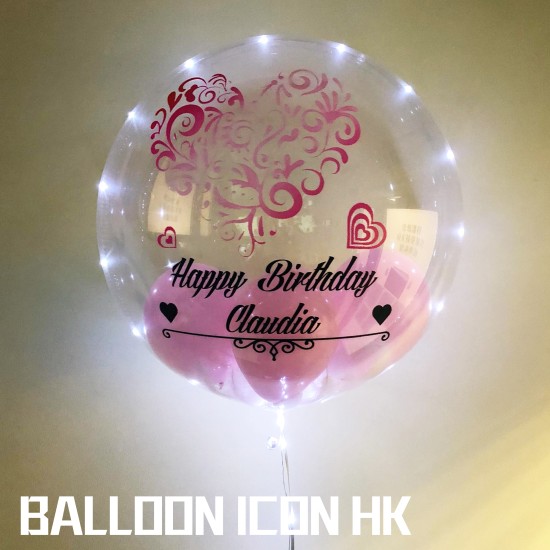 GL02 LED發光水晶氣球 02