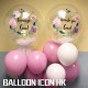 HB017 繡球花生日水晶氣球