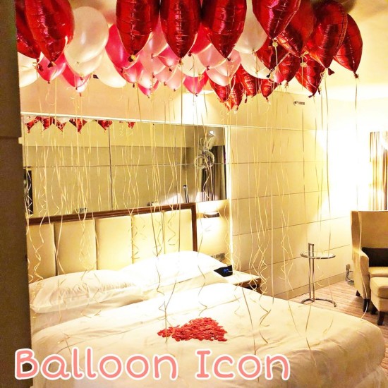Hotel003   酒店生日求婚氣球佈置套餐C