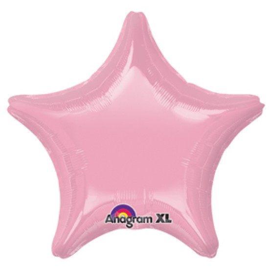 22473     18" 珍珠粉紅色星星鋁膜氣球