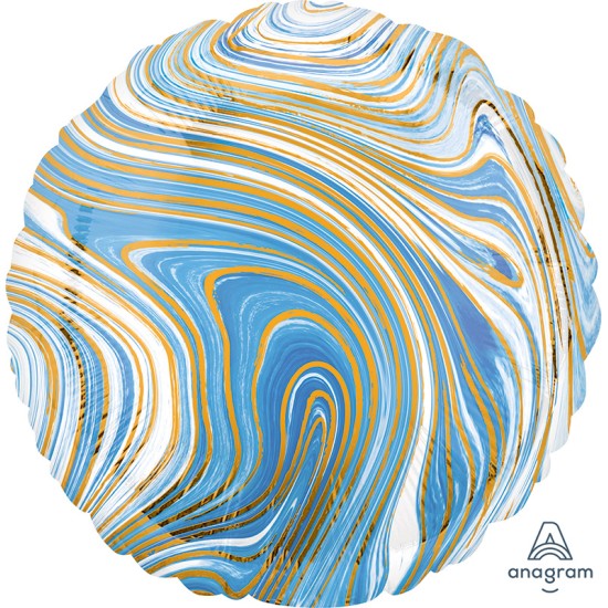 42083   18吋Marblez™波子藍色鋁膜氣球