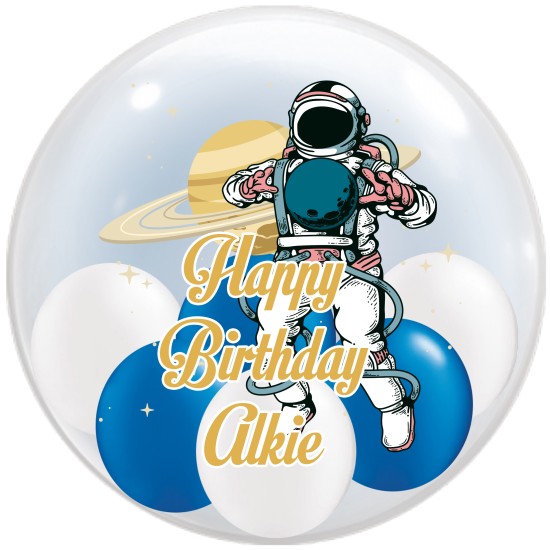 HB020 太空主題生日水晶氣球B