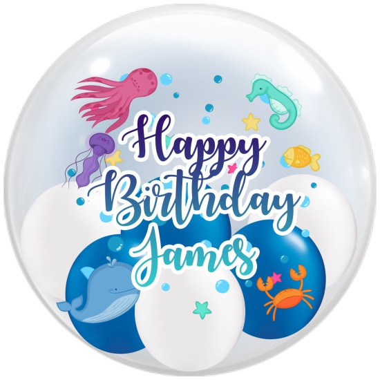 HB025 海底世界生日水晶氣球