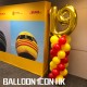 C000019  氣球柱+30吋數字氣球(可自選) 可另加BackDrop