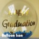 PB008B 畢業水晶鋁膜氣球束