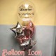 PB009B 祝福畢業水晶鋁膜氣球束