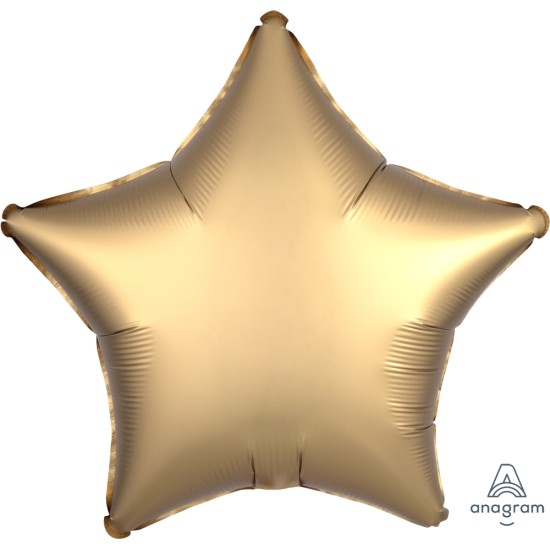 36804     18吋Satin Luxe™啞色系金色星星鋁膜氣球