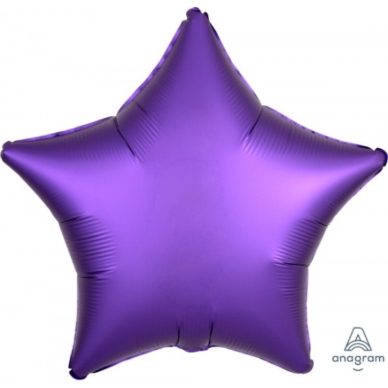 36820	18" Satin Luxe™ 啞色系皇室紫色星星鋁膜氣球