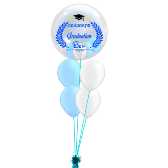 B001 畢業水晶乳膠氣球束