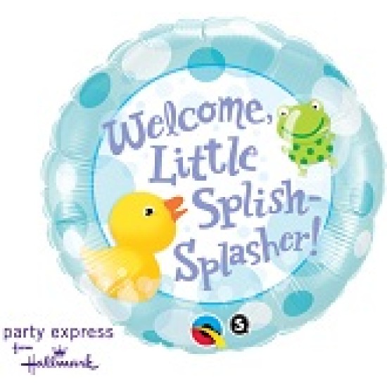 12170	18" Welcome Little Splish Spash Balloon