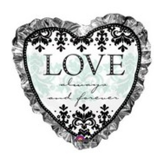 A114421	28" Large Always & Forever Heart Balloon 