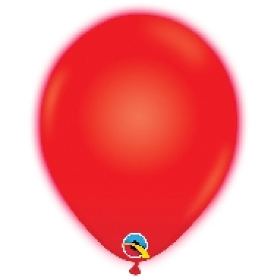 53617	11" Q-Lite Red Qualatex Light Up Latex Balloon