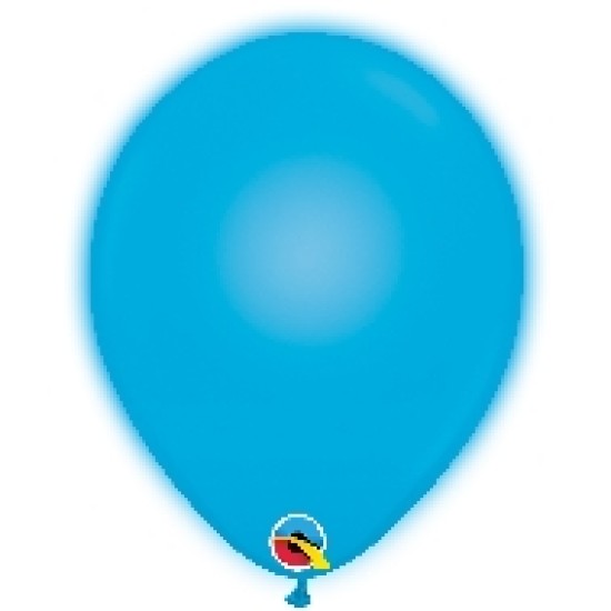 53631  11" Q-Lite Blue Qualatex Light Up Latex Balloon