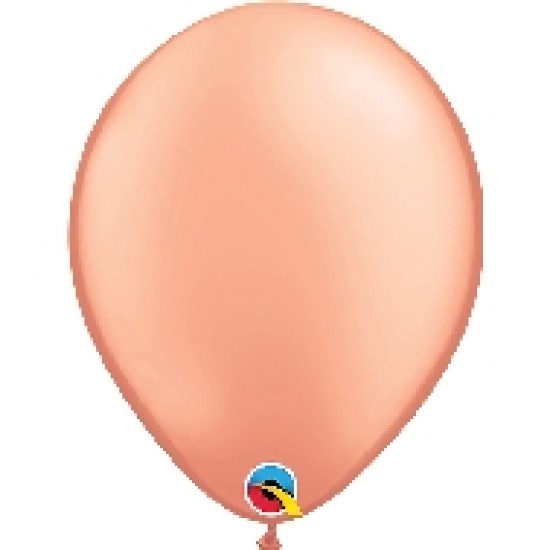 57211	11吋Qualatex珍珠色玫瑰金乳膠氣球