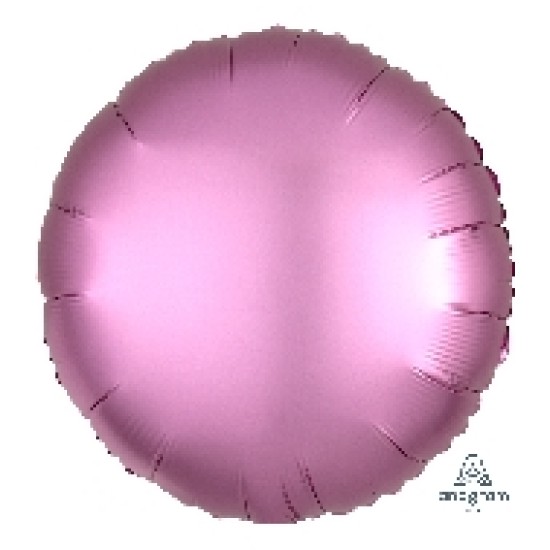 36821	18吋Satin Luxe™啞色系淺珍珠紅色圓形鋁膜氣球