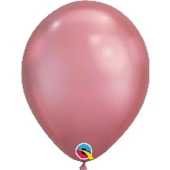 58275     11吋 Qualatex 電鍍粉色乳膠氣球
