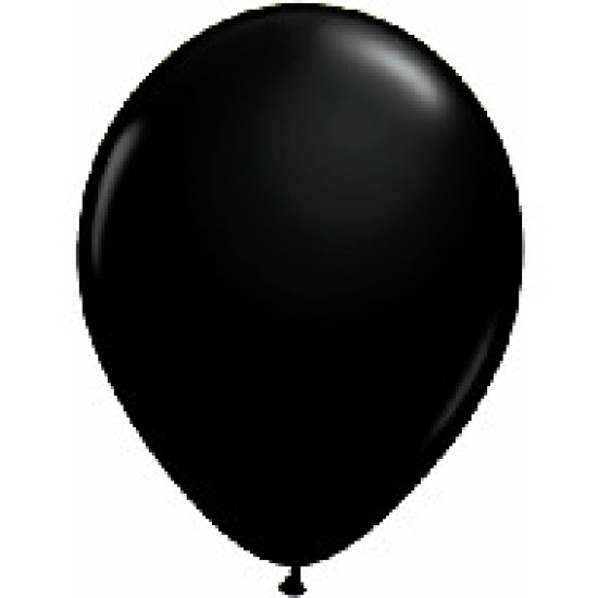 43858 16" Qualatex Latex Balloons ONYX BLACK