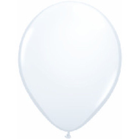 43904 16" Qualatex Latex Balloons WHITE