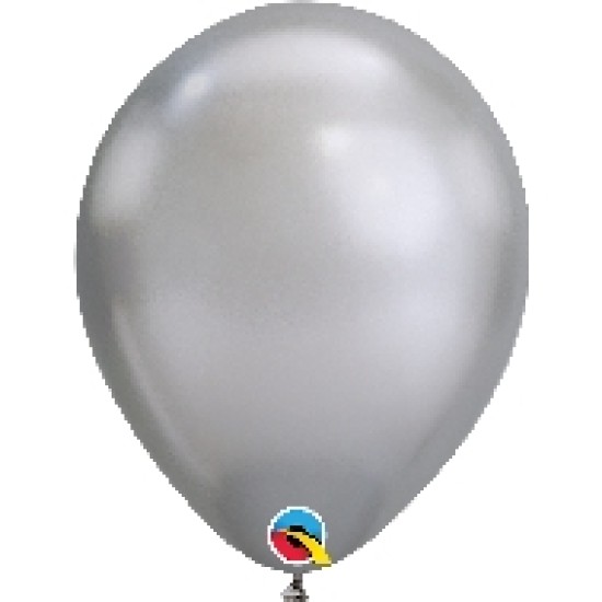 58270	11吋Qualatex電鍍銀色乳膠氣球