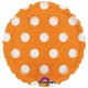 17270         18吋橙色透明波點圓形鋁膜氣球