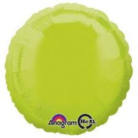 23007 18吋奇異果綠色圓形鋁膜氣球
