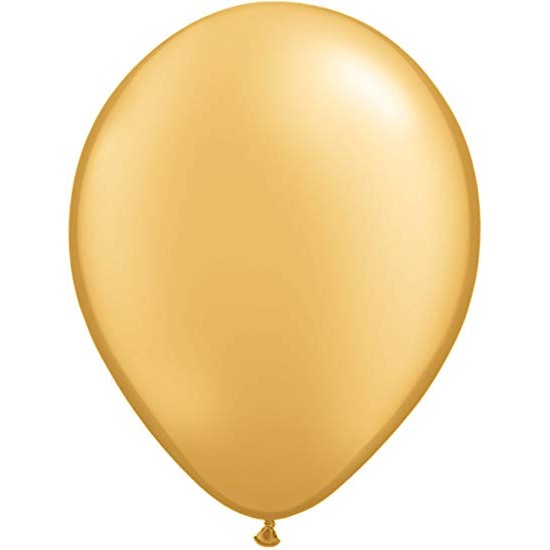 43749 11吋Qualatex 珍珠色金色乳膠氣球