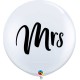 57438     36吋MRS太太婚禮白色大圓形乳膠氣球