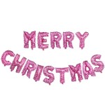 粉紅色字母鋁膜氣球Merry Christmas  + $288 