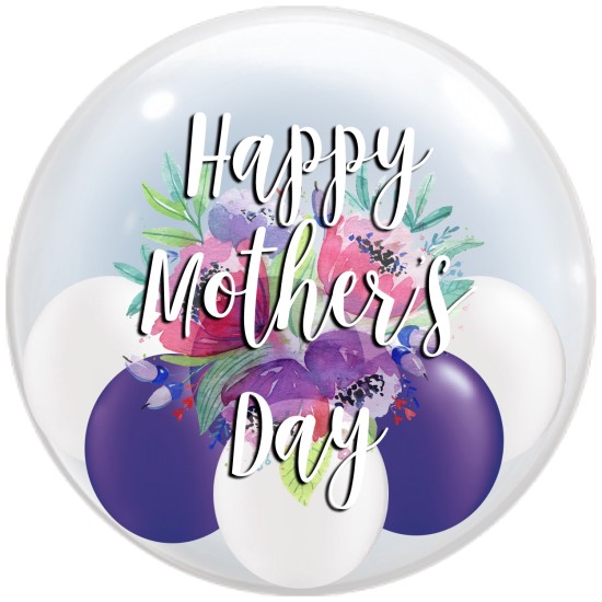 MB001 母親節快樂彩印水晶氣球