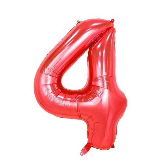 40吋紅色大數字氣球4