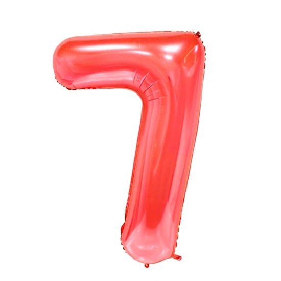 40吋紅色大數字氣球7