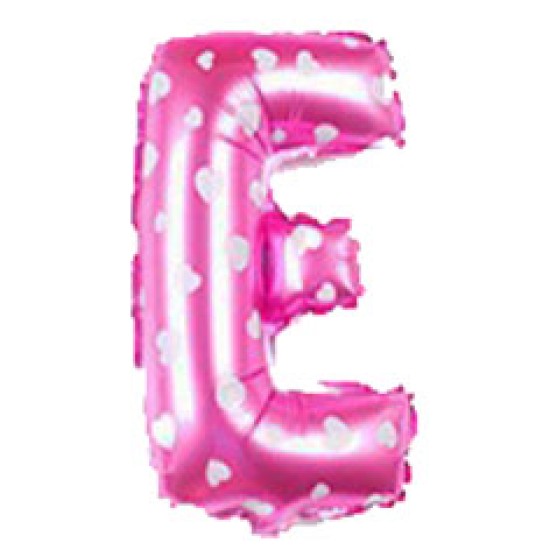 14吋細粉紅色字母鋁膜氣球E