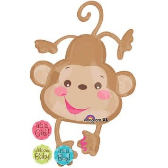 20550    Fisher Price Baby Monkey Balloon 馬騮仔竇寶生日百日宴氣球