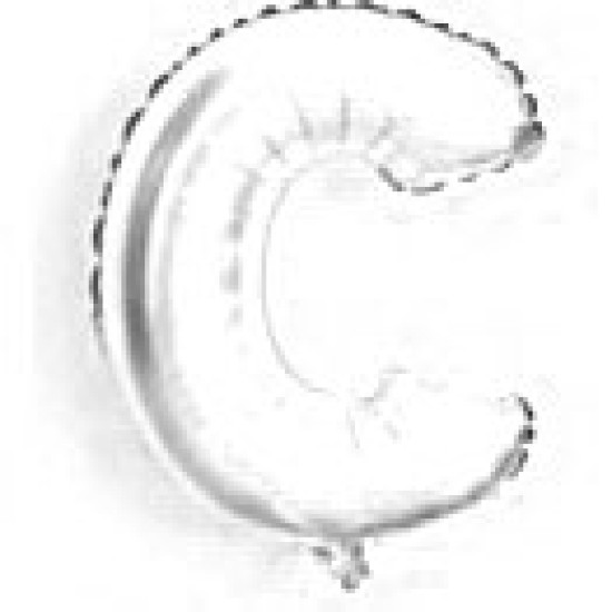 14" Silver Letter Balloon C 細銀色字母氣球C