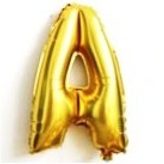 14GLA     14吋細金色字母氣球A